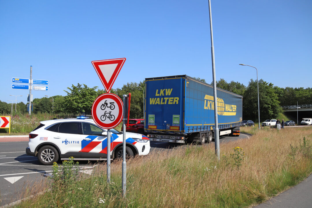 Ongeval op rotonde in Kolham