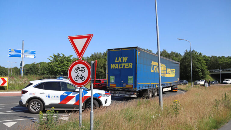 Ongeval op rotonde in Kolham