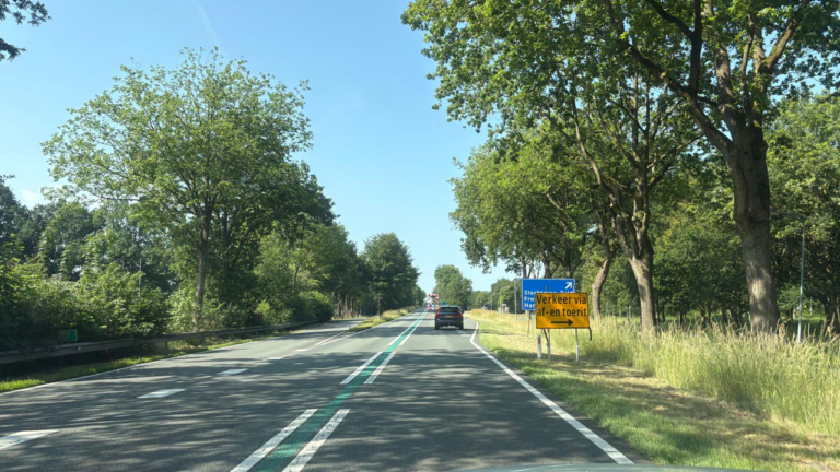 N362 afgesloten bij Slochteren