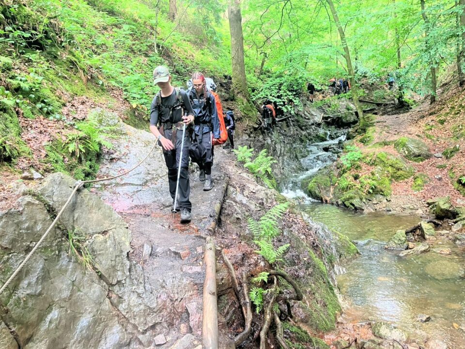 Leerlingen Aletta survivalen in de Ardennen