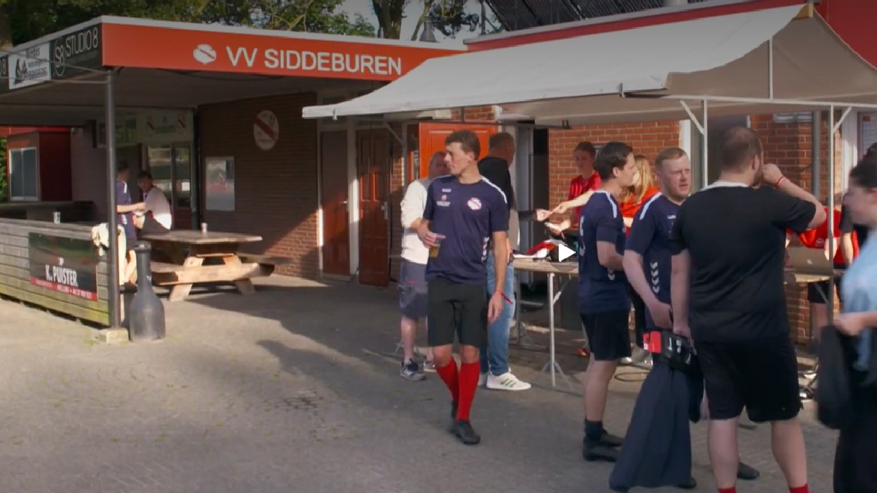 vv Siddeburen kantine, bij 90 jarig jubileum