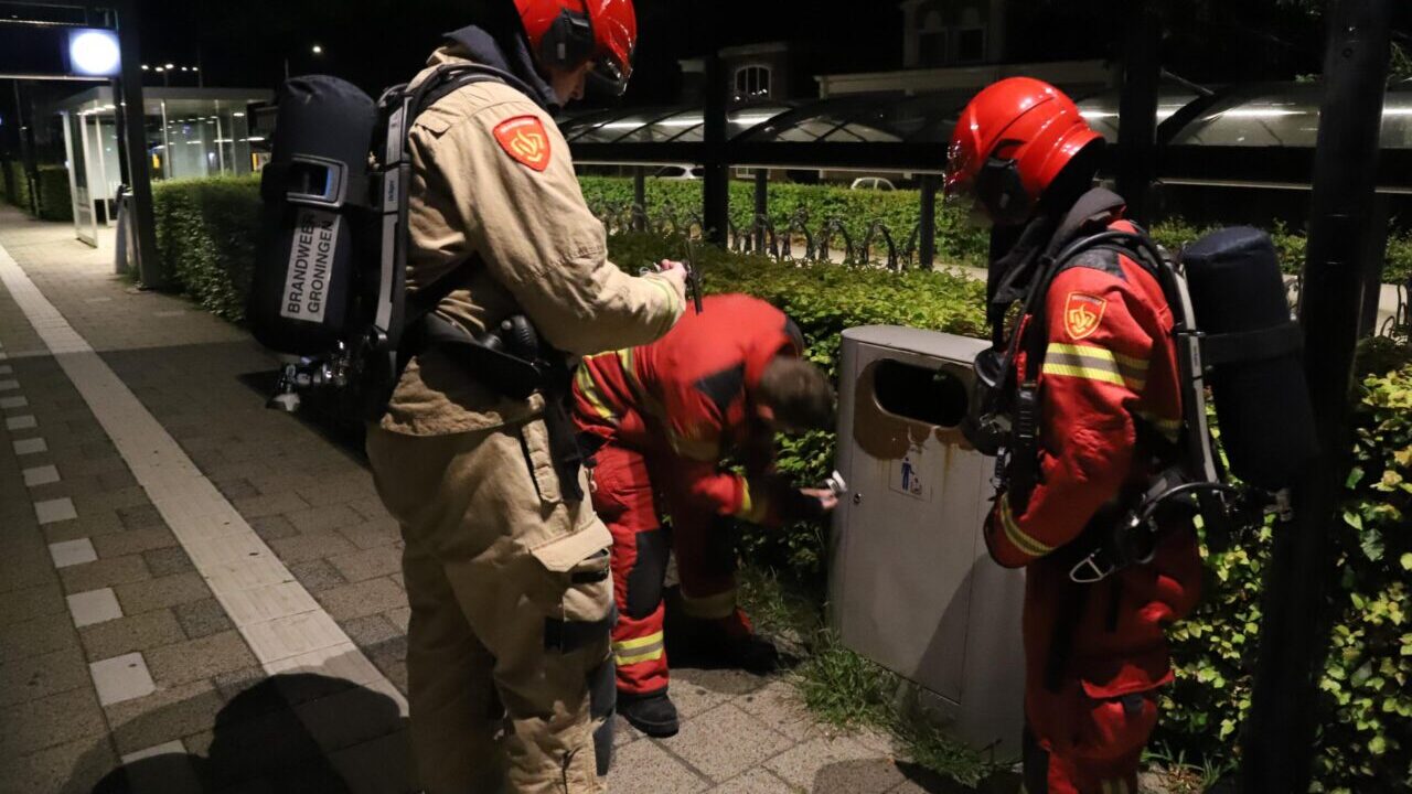 Meerdere brandjes bij station Hoogezand