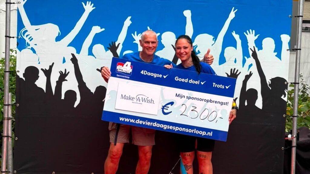Make-a-wish 2026 Nijmeegse Vierdaagse Henkjan en Simone de Haan