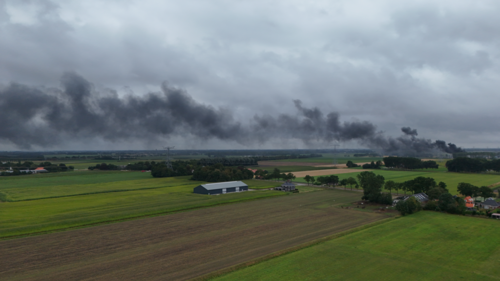 Brand Meeden stroomstation 1