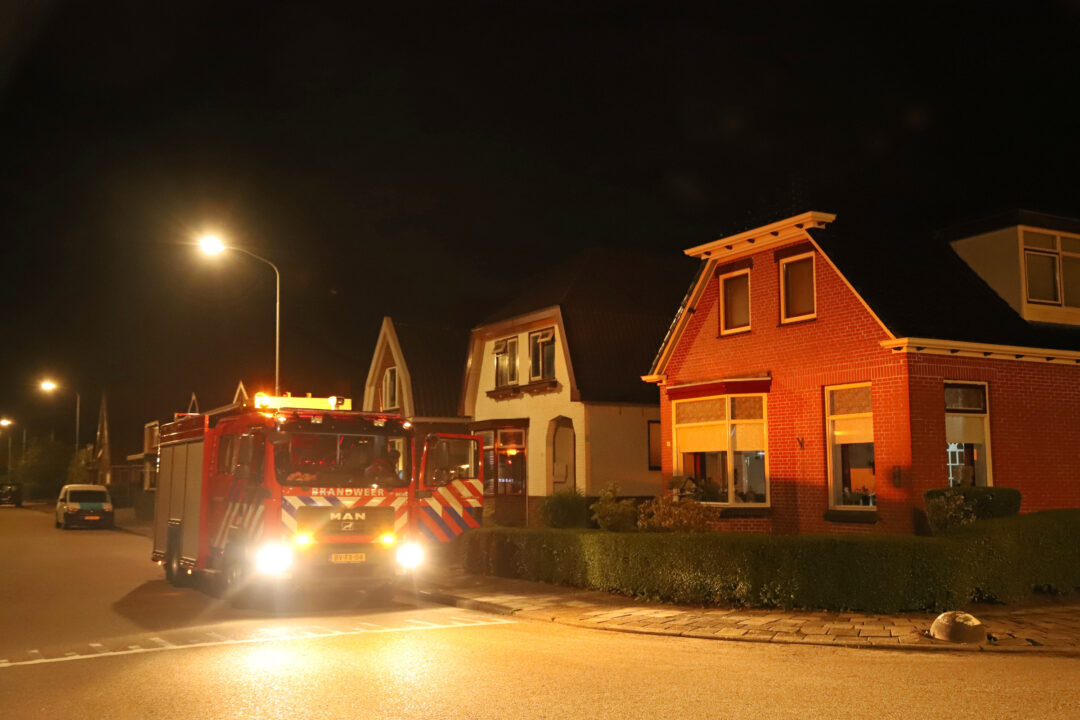 Brandweer nacontrole Burgemeester van Roijenstraat Hoogezand