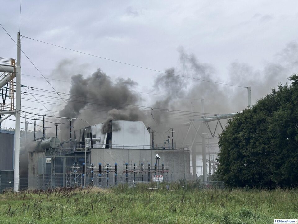 Brand hoogspanningsstation Meeden