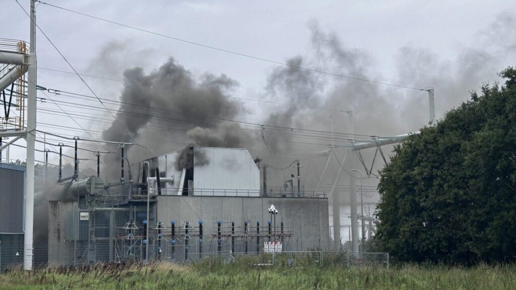Brand hoogspanningsstation Meeden