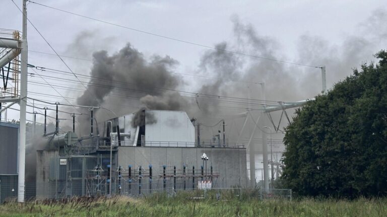 Brand hoogspanningsstation Meeden