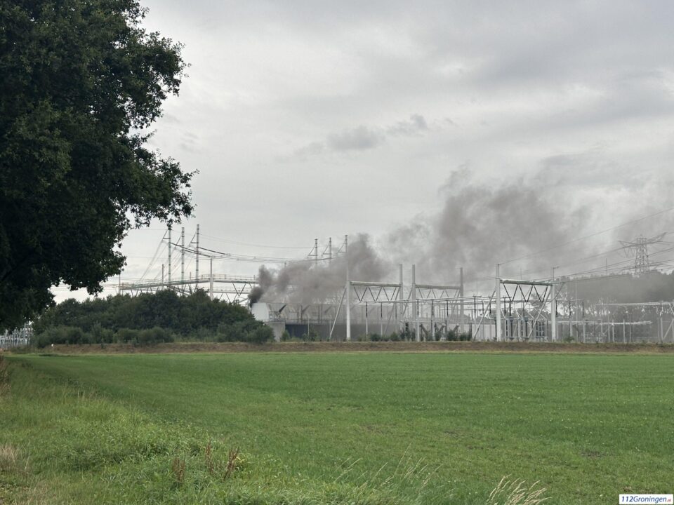 Brand hoogspanningsstation Meeden