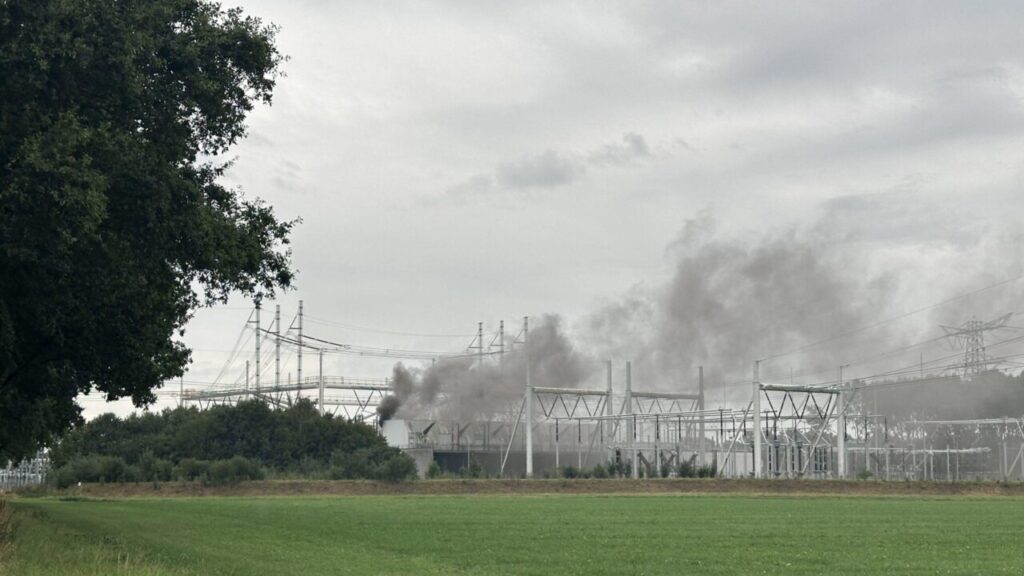 Brand hoogspanningsstation Meeden