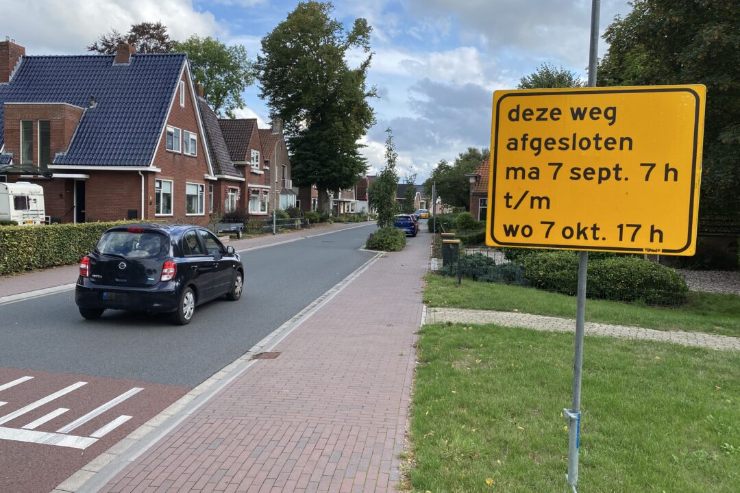 Het Loeg Muntendam maand dicht voor doorgaand verkeer