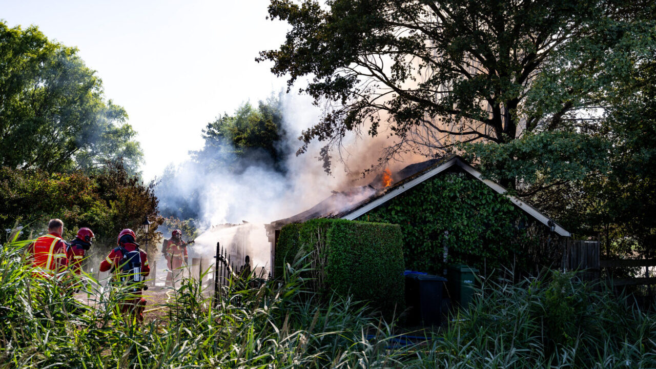 schuurbrand, Groenedijk in Slochteren