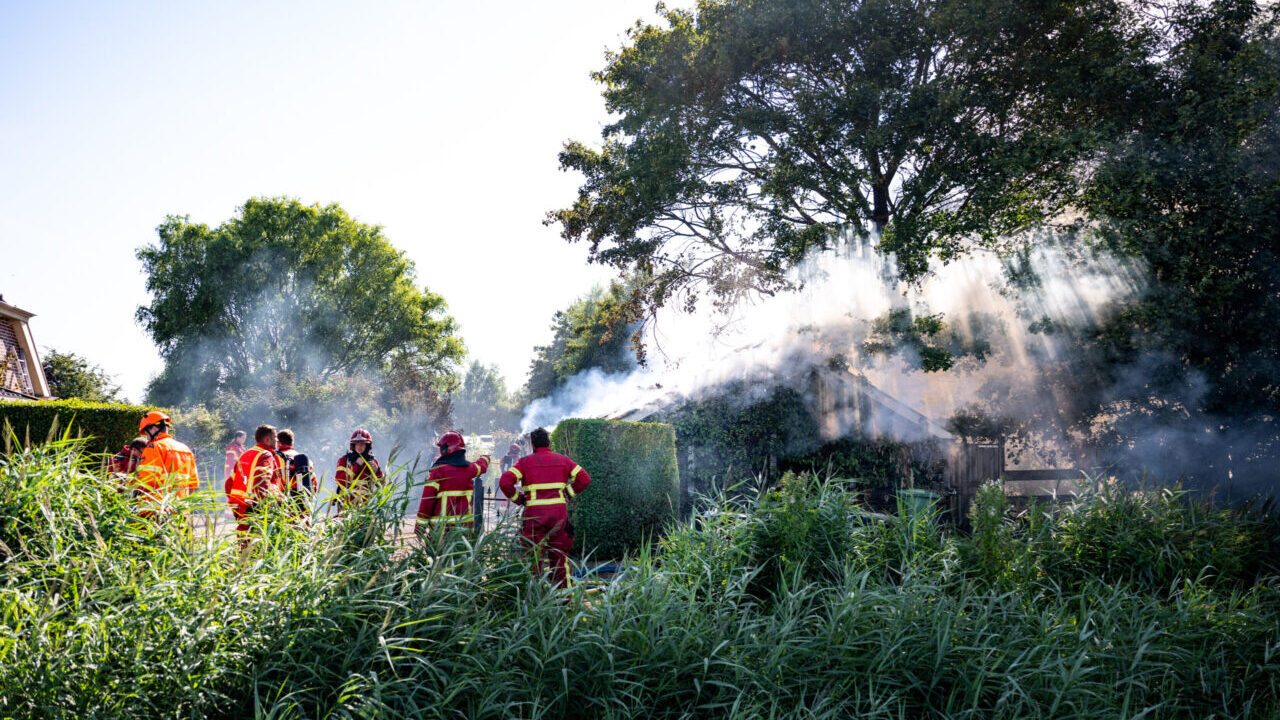schuurbrand, Groenedijk in Slochteren