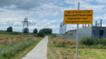bord bij de ingang van polder