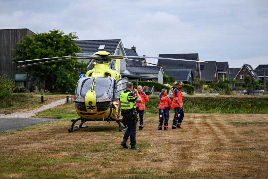 Traumahelikopter ingezet Parkstraat in Sappemeer