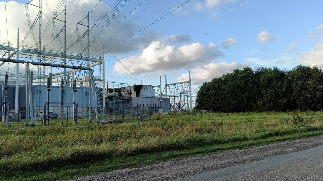 Brand uit TenneT Meeden