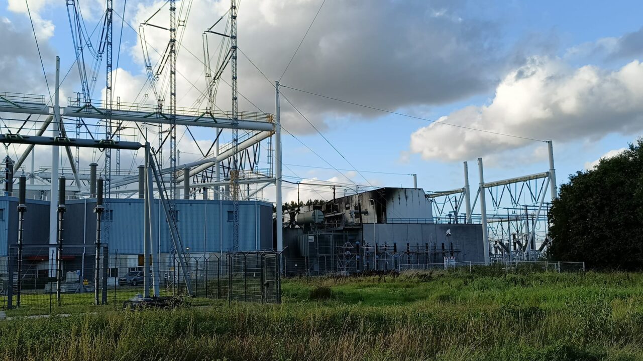 Brand uit TenneT Meeden